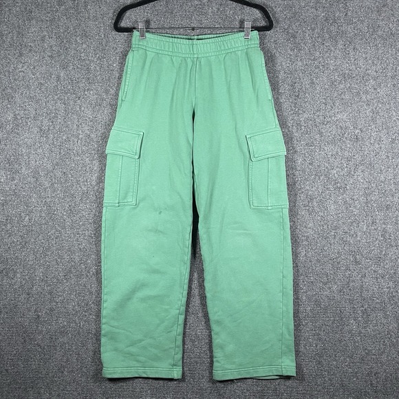 TNA Pants - TNA Aritzia Cozy Sweatfleece Mega Cargo Sweatpants Green Women Size XS #1976
